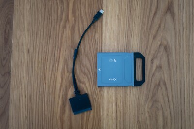 2 TB Atomos AtomX SSD mini von Angelbird mit Type-C zu SATA Adapter
