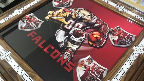 Atlanta Falcons Domino Table with your name by Domino Tables by Art - Picture 3 of 8