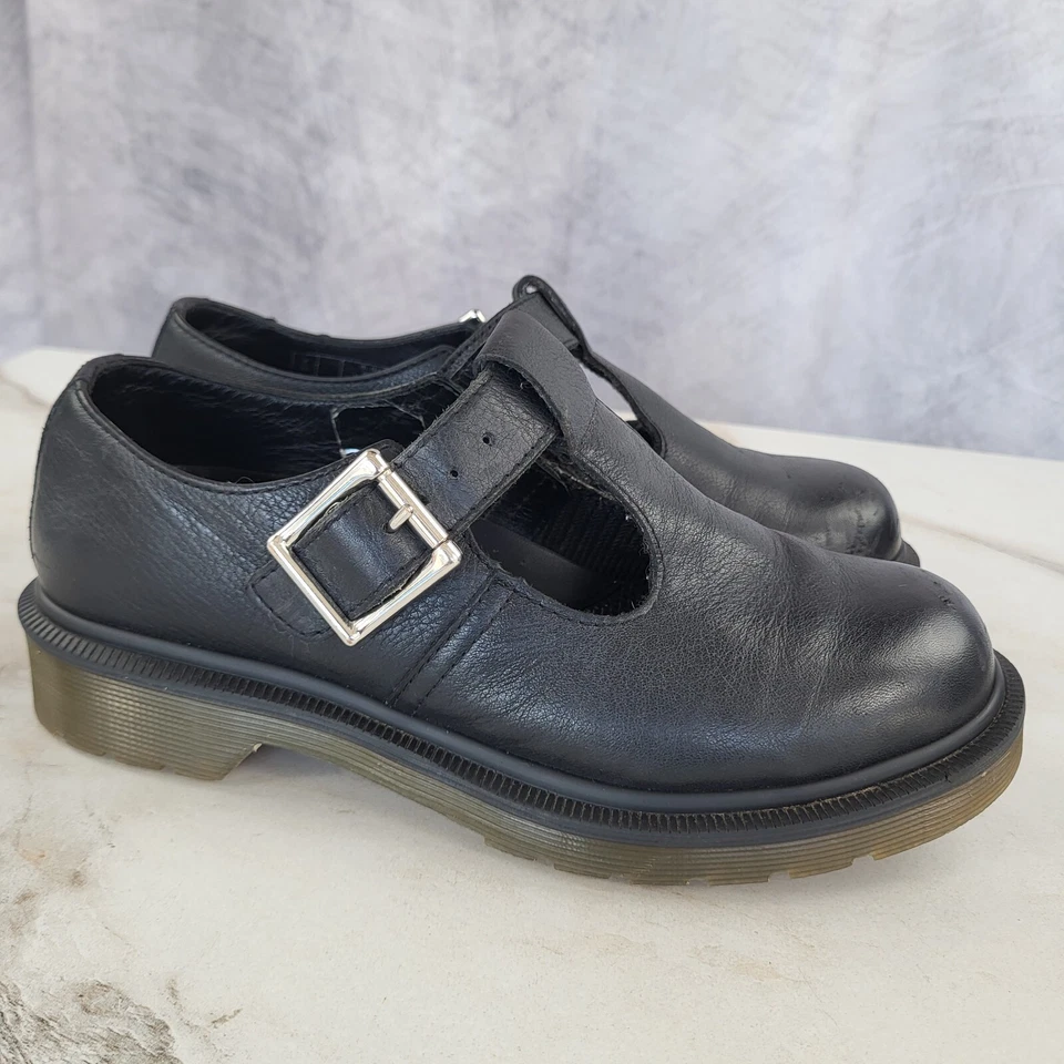 Zapatos Dr. Martens POLLEY Monk Strap Mary Jane Air Cushion para mujer talla 5 negros Foto 2 de 4