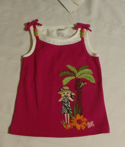 Gymboree Wild For Zebra Size 4 Pink Shirt NWT - Picture 2 of 2