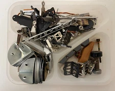 Accordion Parts Bundle - Assorted Spare Parts, Metal & Wood, New & Used, Mixed