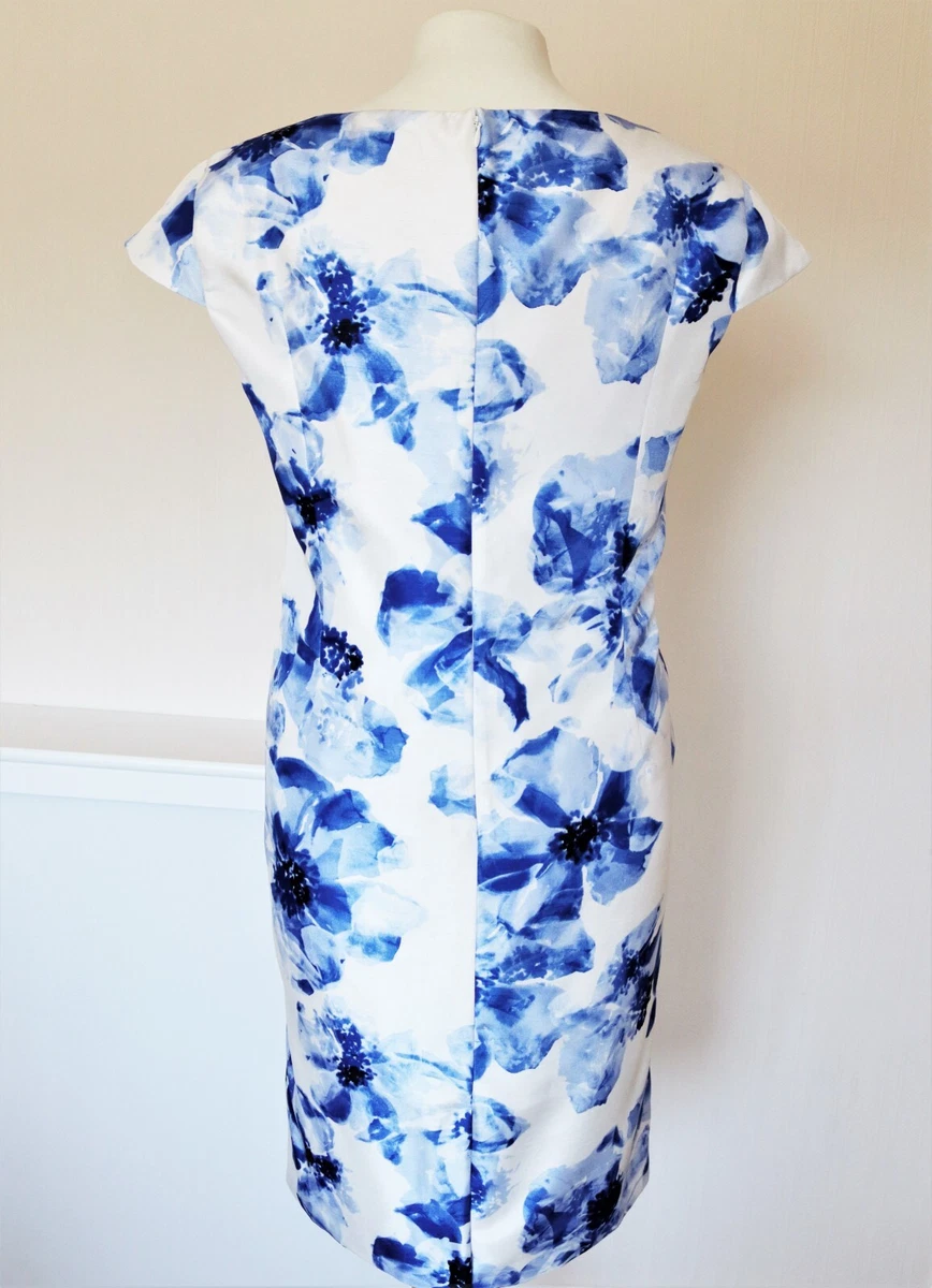 16+ White Blue Striped Dress