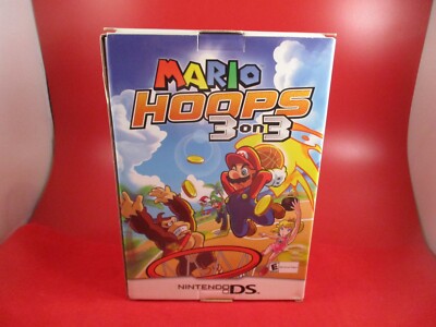 Mario Hoops 3 on 3 Nintendo DS Promotional Store Display LARGE Box