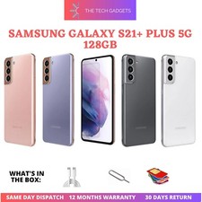 NEW Samsung Galaxy S21+ Plus 5G 128GB Unlocked Android Smartphone Pristine A+