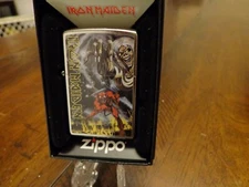 IRON MAIDEN THE NUMBER OF THE BEAST DEVIL ZIPPO LIGHTER MINT IN BOX