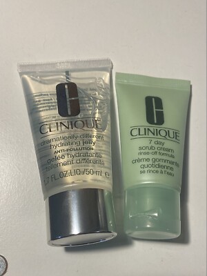 NEW Clinique Dramatically Different Hydrating Jelly & 7 Day Scrub Cream