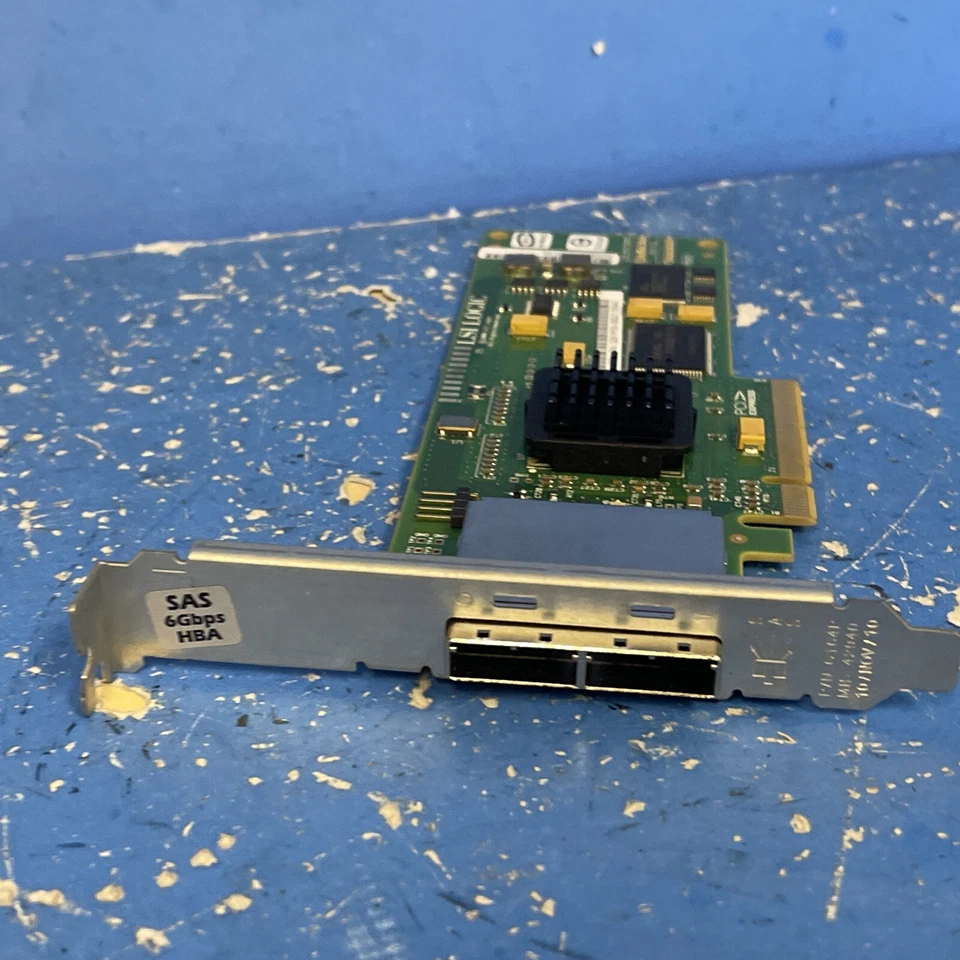 SunFRU 375-3487-05 LSI L3-00152-02B SAS3801EL-S SAS SATA PCIe x8 Foto 3 de 4