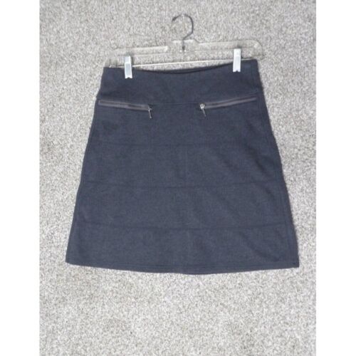Athleta Strata A-Line Mini Skirt Soft Modal Stretch Zip Pockets Pull-On Size XS