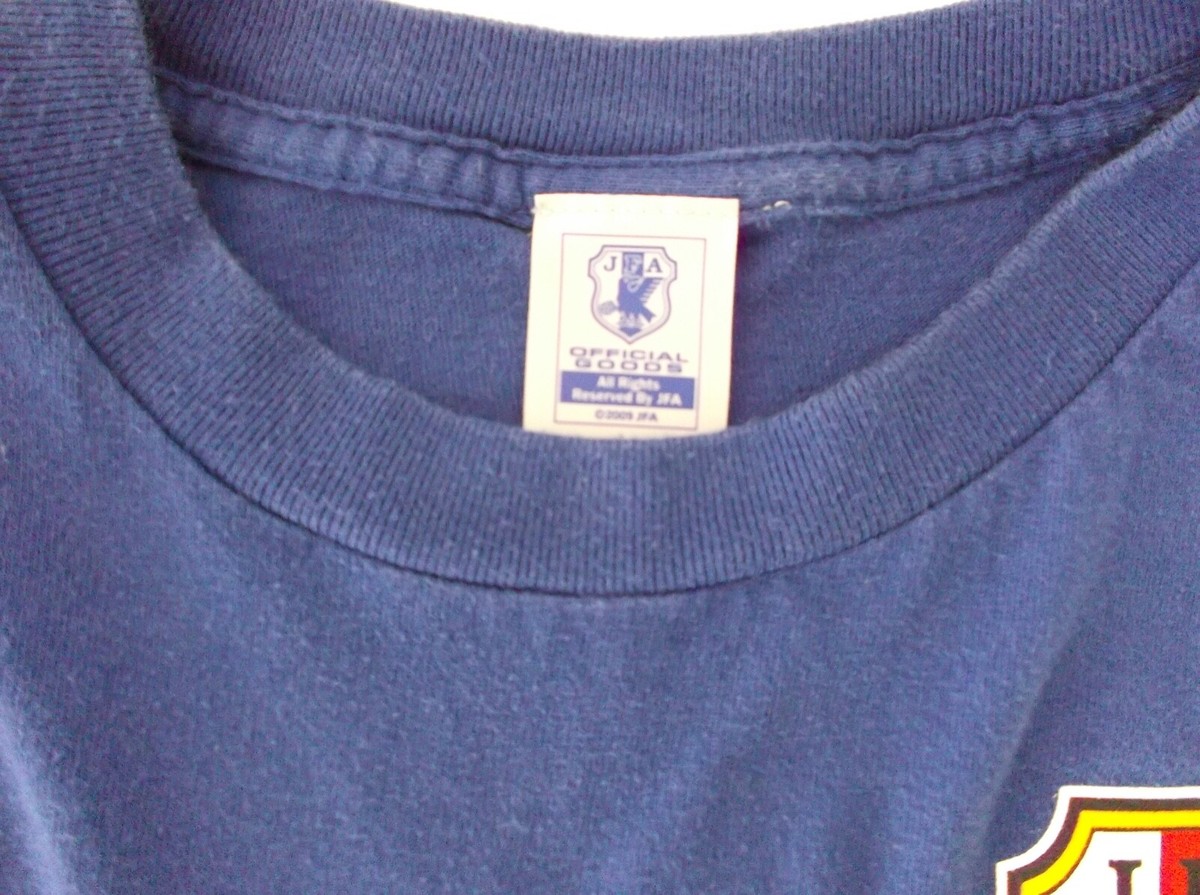 JFA Official Japan National Soccer Team NIPPON! T-shirt Large GUC 