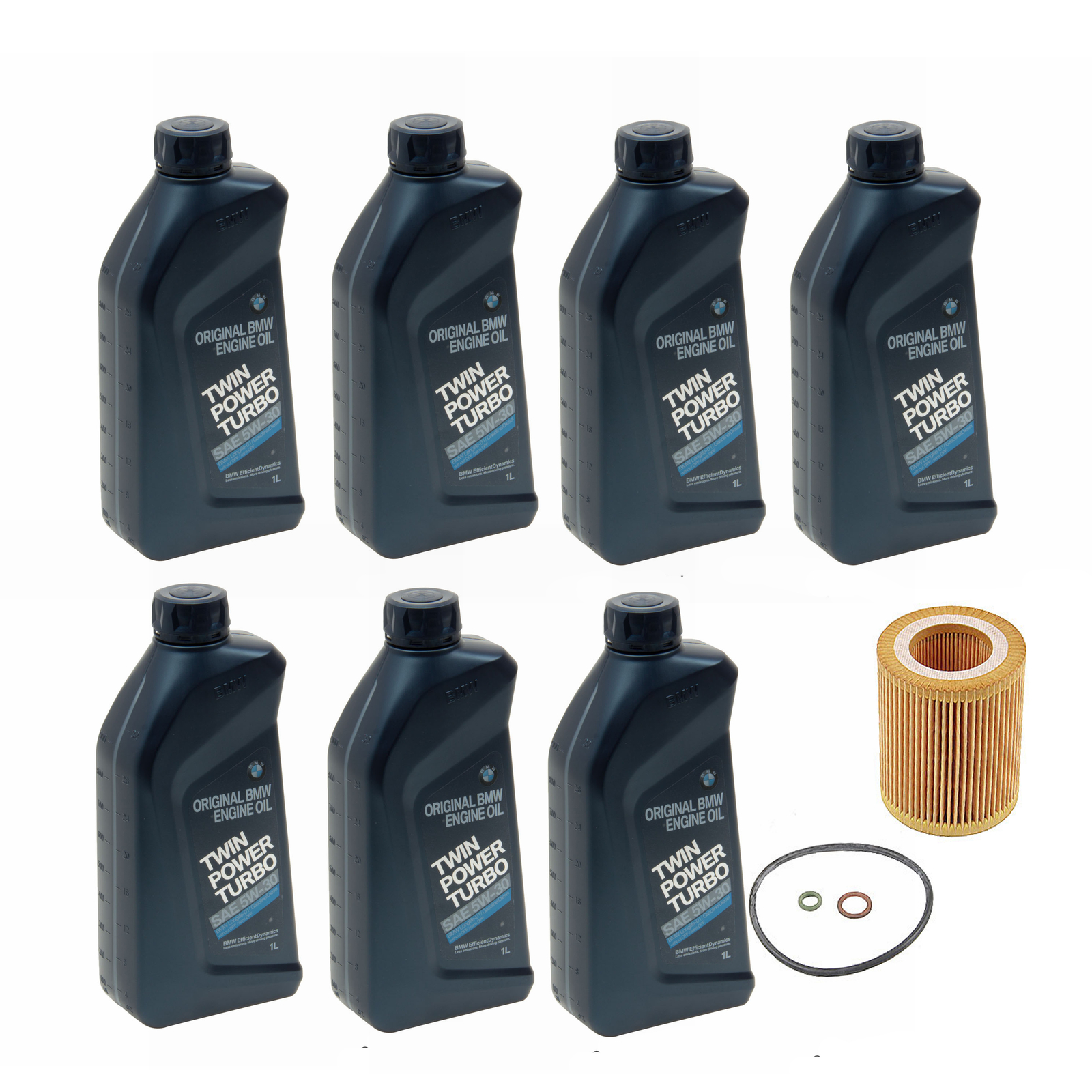 🔥Genuine 7 Synthetic 5W-30 Motor Oil With MANN Oil Filter For BMW E82 E90🔥