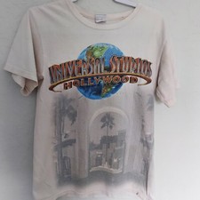 Vintage Universal Studios Hollywood Graphic T-Shirt Mens Large Earth