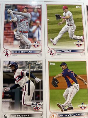 2022 Topps Opening Day Base Set Singles ***Complete Your Set***  #1-220