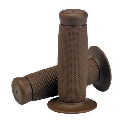 Biltwell Renegade TPV Motorcycle Motorbike Grips 7/8'' - Chocolate