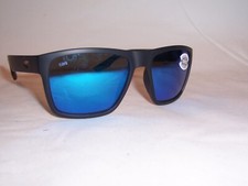 NEW COSTA DEL MAR SUNGLASSES PAUNCH XL BLACK/BLUE MIR 580G POLARIZED 259