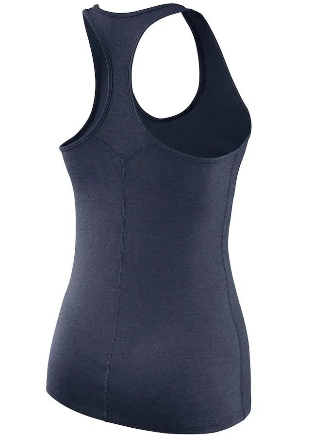 Camiseta sin mangas Denver Broncos Nike para mujer Touch Performance jaspeada azul marino talla pequeña Foto 3 de 3