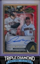 2022 Topps Gold Label Jake McCarthy Rookie Gold Frame Auto Red #16/25 C481