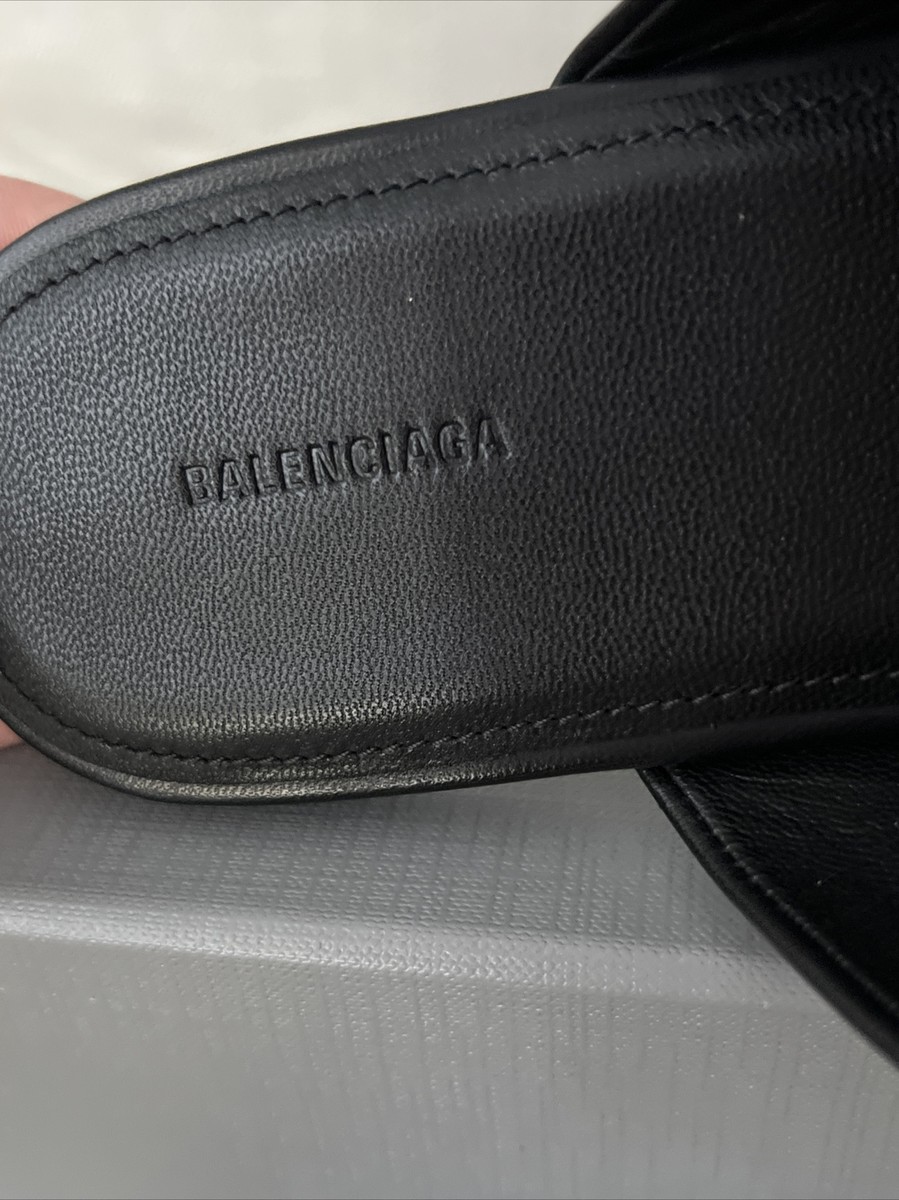 サンダル BALENCIAGA SLIPPER (834414WBDH1 1000) Balenciaga Sunday Sandals 761726.WCEA1-1000 BLACK | IlDuomo