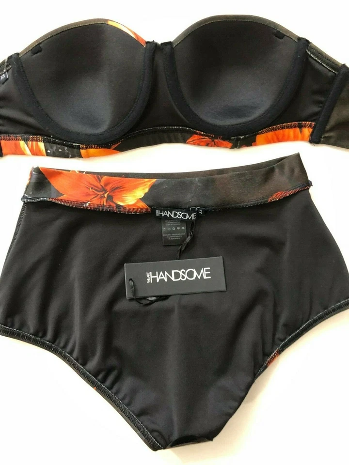 Traje de baño We Are Handsome para mujer de dos piezas con flores talla XS Foto 4 de 4