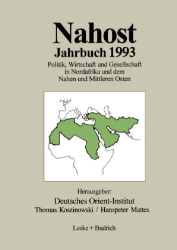 Thumbnail - Nahost Jahrbuch 1993 Politik, Wirtschaft Und Gesellschaft In