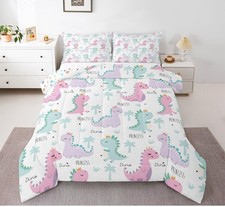 Girls Comforter Set,Dinosaur Comforter Sets for Boys Queen Dinosaur Preowned
