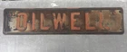 Vintage Pumping Unit Pump jack  “Oilwell” Lease Sign Oil Well Rig Metal Embossed