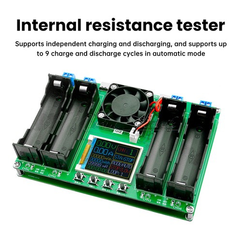 4-Way 18650 Battery Capacity Internal Resistance Tester Auto Charge Discharge - Picture 24 of 43