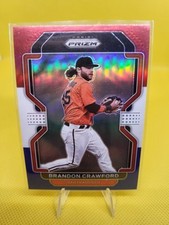Brandon Crawford 2022 Panini Prizm #83 Red White & Blue Prizm