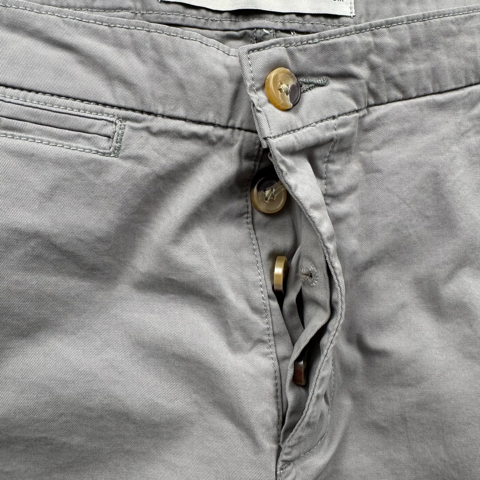 YOUNGLA Men's Size 36 Button Fly 9" Gray Chino Shorts