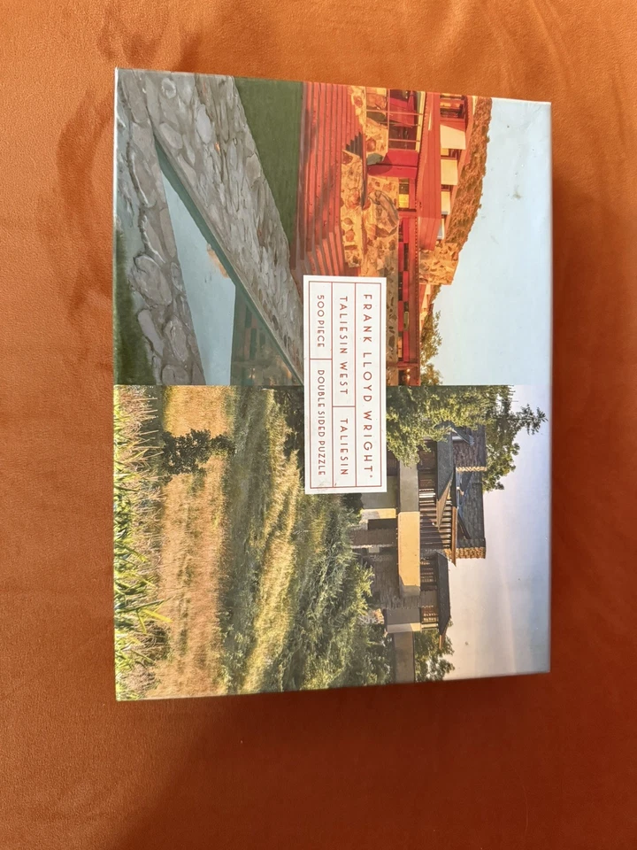 Double Sided 2 in 1 - 500 Piece Puzzle-Frank Lloyd Wright -Taliesin East & West - Image 2 of 4