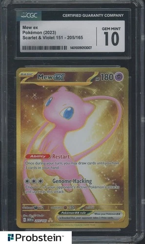 2023 Pokemon Scarlet & Violet 151 205/165 Mew ex CGC 10 GEM MINT