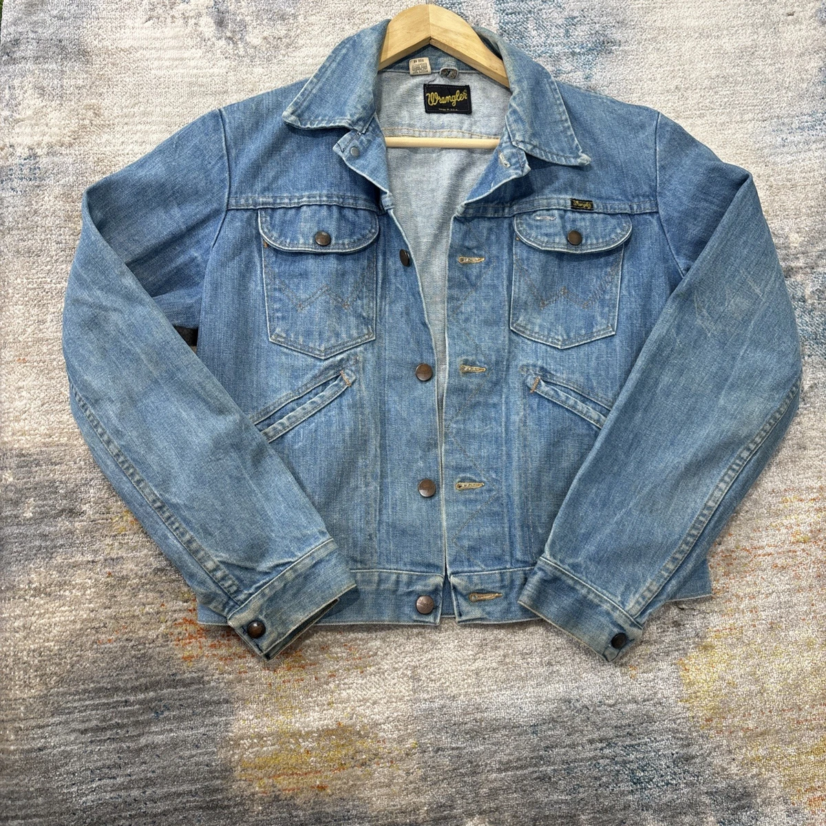 vintage wrangler jean jacket products for sale | eBay