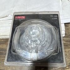 Delta Genuine Parts RP5883 Clear Acrylic Faucet Handle Knob w/ Round Trim Plate