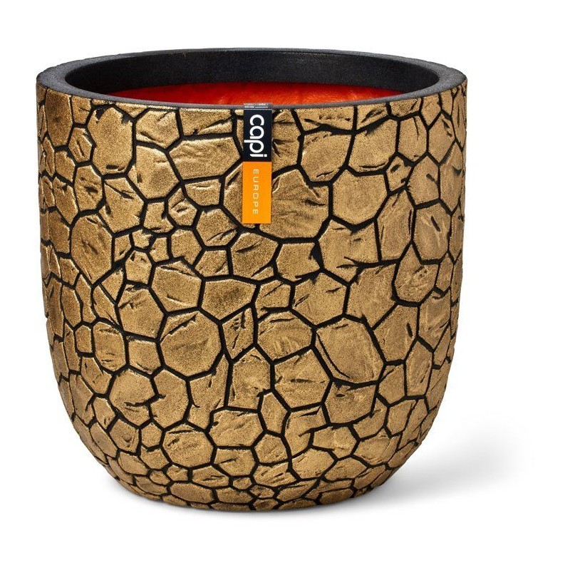 Pot boule Capi Europe dans votre salon, grand vase noir et or