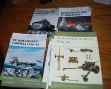 OSPREY WWII New Vanguard Series Military Books US UK battleships, tanks CHOICE