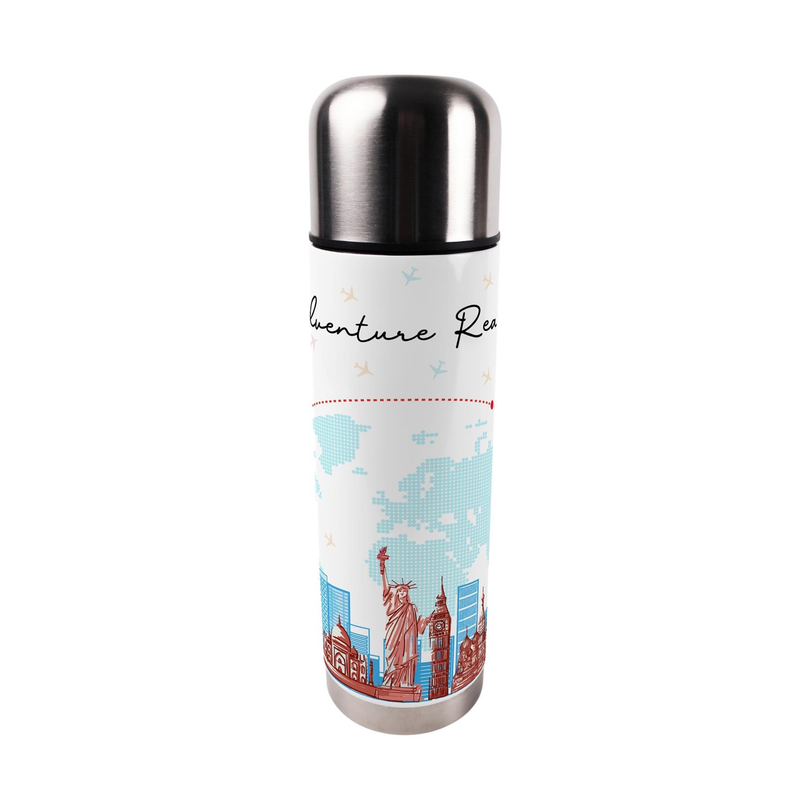 Adventure Ready Thermal Travel Flask - 750ml Large Insulated Bottle Gift