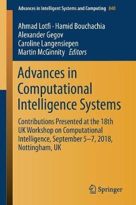 Advances in Computational Intelligence Systems - 9783319979816