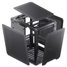 C6-ITX Black Mini ITX Handled Mesh PC Case, Simple Compact Desktop Chassis, S...