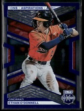 2023 Panini Elite Extra Edition #94 Ethan O'Donnell Aspirations Blue #/349