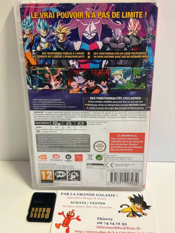 Jeu Vidéo Nintendo Switch Dragon Ball FighterZ Bandaï Namco Entertainment BE - Photo 2/4