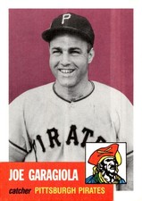 Joe Garagiola Pittsburgh Pirates 1991 Topps Archives 1953 Topps Reprint BLANK BK