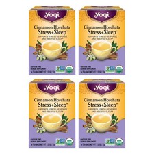 Yogi Tea Cinnamon Horchata Stress Sleep - 16 Bags 16 Count Pack of 4