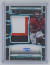 2021 Panini National Treasures Midnight Rookie Patch Auto Jaelon Darden Rookie