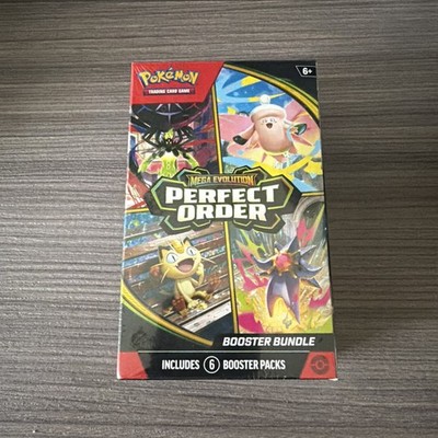Pokémon TCG: Mega Evolution-Perfect Order Booster Bundle (6 Packs) New Sealed