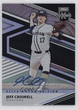 2020 Panini Elite Extra Edition Signatures Jeff Criswell #58 Auto 0ja4