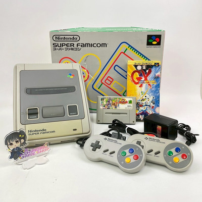Nintendo Super Famicom SFC Console & Controller & Game Software