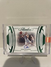 2023 Flawless Cole Anthony Flawless Finishes Emerald /5 Auto #FF-CAT MAGIC