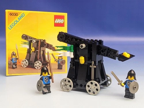 LEGO Knights 6030 Catapult Castle Catapult + BA Black Falcons Eagle Knight