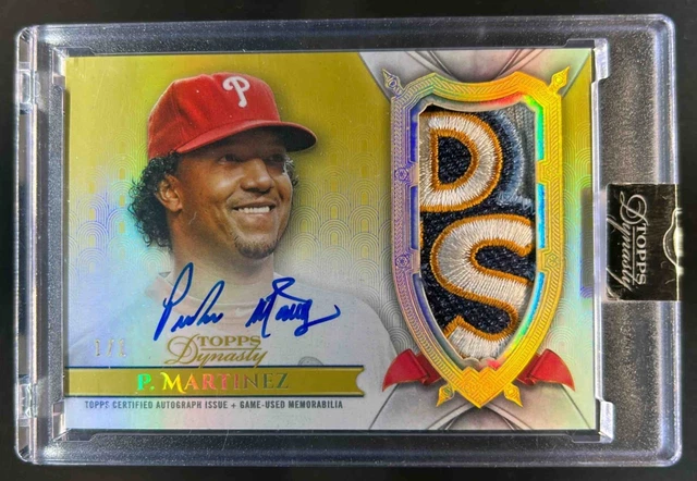 2024 Topps Dynasty Pedro Martinez Patch Auto Gold #1/1 Phillies 09 WS Patch
