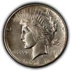 1921 $1 Silver Peace Dollar - Luster - High Relief Key Date - AU/UNC - SKU-B5763