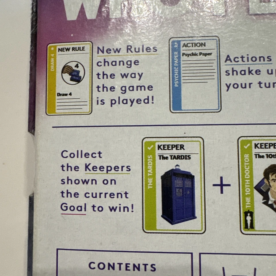 Doctor Who Fluxx Card Game Looney Labs Ever-Changing Card Game BBC NEW - Image 4 of 4